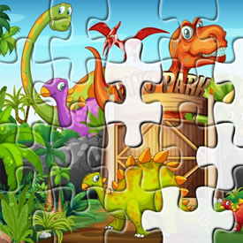 agujas del reloj Dominante maravilloso Puzzle de Dinosaurios en Cokitos.com
